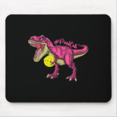 Pink out T Rex and Picklebyll Byll Brustkrebs A Mousepad (Vorne)