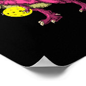 Pink out T Rex and Picklebyll Byll Brustkrebs A Poster (Ecke)