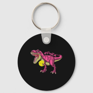 Pink out T Rex and Picklebyll Byll Brustkrebs A Schlüsselanhänger