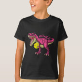 Pink out T Rex and Picklebyll Byll Brustkrebs A T-Shirt (Vorderseite)