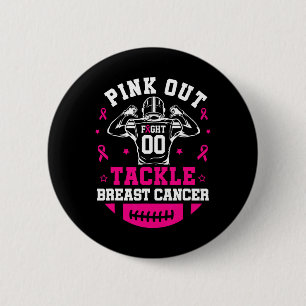 Pink-Out-Taktik Brustkrebs-Bewusstsein Amerikanisc Button