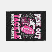 Pink-Out-Taktik Brustkrebs-Bewusstsein Amerikanisc Fleecedecke (Vorderseite (Horizontal))