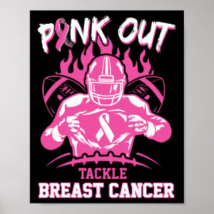 Pink-Out-Taktik Brustkrebs-Bewusstsein Amerikanisc Poster