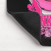 Pink Out Volleybyll rosa Ribbon Brustkrebs Krieg Mousepad (Ecke)