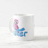 Pink Owl Big Sister Kaffeetasse (Vorderseite Links)