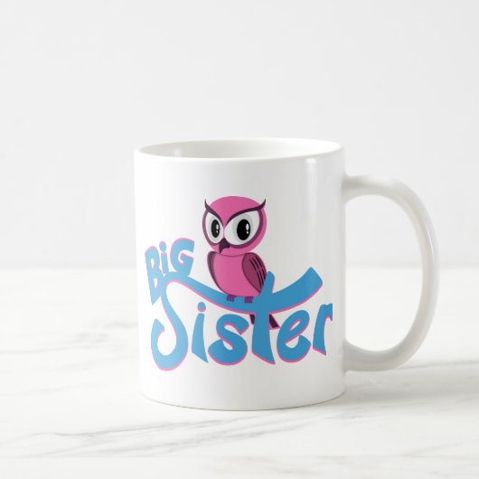 Pink Owl Big Sister Kaffeetasse (Rechts)