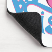 Pink Owl Big Sister Mousepad (Ecke)