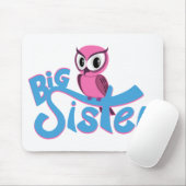Pink Owl Big Sister Mousepad (Mit Mouse)