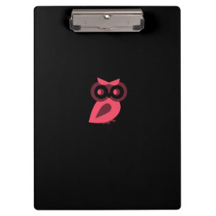 Pink Owl Clipboard Klemmbrett
