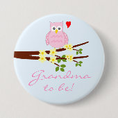 Pink Owl Oma Button (Vorderseite)