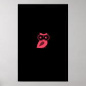 Pink Owl Poster (Vorne)