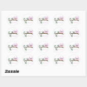 Pink Owl Vielen Dank Stickers (Blatt)