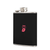 Pink Owl Vinyl Wrackkolben Flachmann (Links)