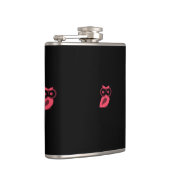 Pink Owl Vinyl Wrackkolben Flachmann (Rechts)