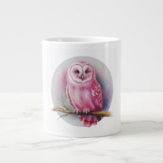 Pink Owl White Coffee Tasse