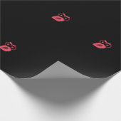 Pink Owl Wrapper Geschenkpapier (Ecke)