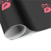 Pink Owl Wrapper Geschenkpapier (Rolleneckpunkt)