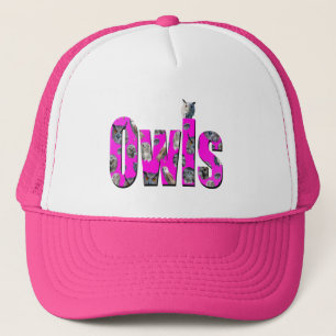 Pink Owls Dimensions Picture Logo, Truckerkappe