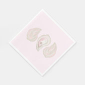 Pink Oyster Napkins Serviette (Ecke)