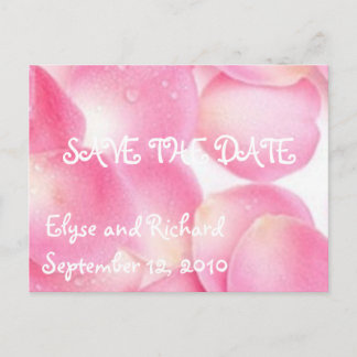 Pink Pageantry-Save the Date Ankündigungspostkarte