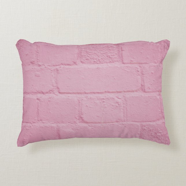 PINK PAINK BRICK WALL DEKOKISSEN (Vorderseite)