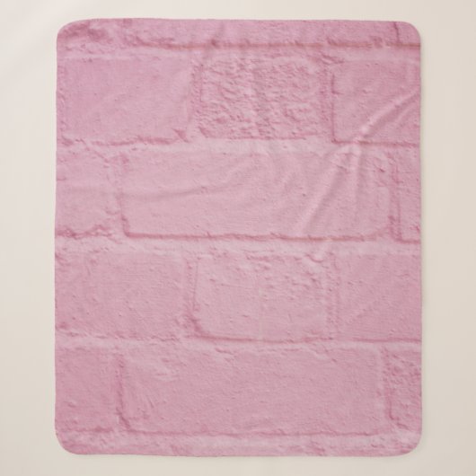 PINK PAINK BRICK WALL SHERPADECKE (Vorderseite)