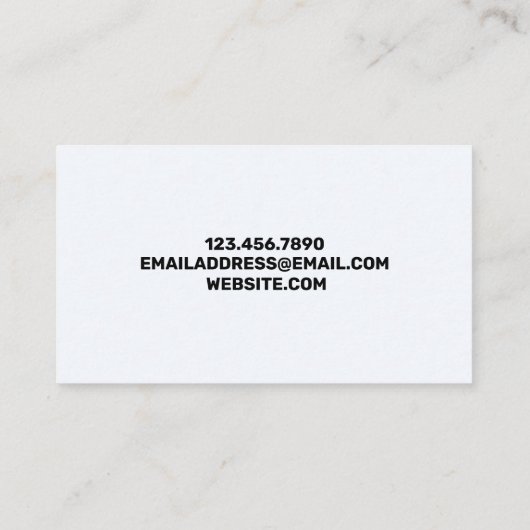 Pink Paint Brush Stroke Visitenkarte (Rückseite)