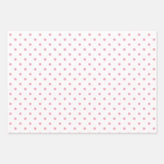 Pink Paint Dot Gift Wrap Geschenkpapier Set (Vorderseite 2)