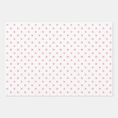 Pink Paint Dot Gift Wrap Geschenkpapier Set (Vorderseite)