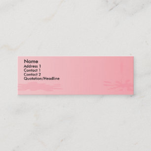 Pink Paint Platsch Mini Visitenkarte