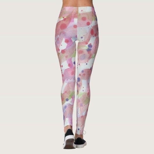 Pink Paint Splash Leggings (Rückseite)