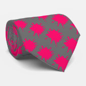 Pink Paint Spritzer Krawatte (Gerollt)