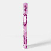 Pink Paint Spritzer & Lilies Case-Mate iPhone Hülle (Rückseite / Rechts)