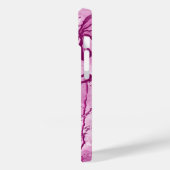 Pink Paint Spritzer & Lilies Case-Mate iPhone Hülle (Rückseite / Links)