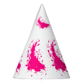 Pink Paint Spritzer Party Partyhütchen (Links)
