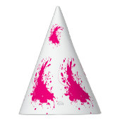 Pink Paint Spritzer Party Partyhütchen (Rechts)