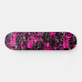 Pink Paint Spritzer Skateboard (Horizontal)