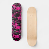 Pink Paint Spritzer Skateboard (Vorderseite)
