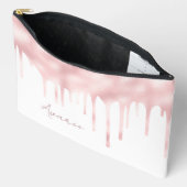 Pink Paint Tropfen Personalisiert Zubehörtasche (Offen)