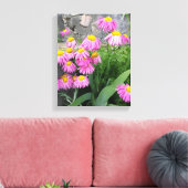 Pink Painted daisy Blume Naturfotografie Leinwanddruck (Insitu (Wohnzimmer))