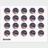 Pink Painted Rose Umschlag Aufkleber Stickers (Blatt)