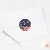 Pink Painted Rose Umschlag Aufkleber Stickers (Umschlag)