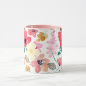 Pink Painting Pattern Modernes Art Design Tasse (Zentrum)