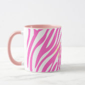 Pink Painting Pattern Modernes Art Design Tasse (Links)