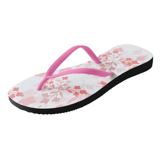 Pink Pair of Flip Flops Badesandalen (Schrägansicht)