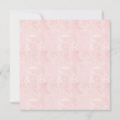 Pink Paisley Baby Foto Ankündigung (Rückseite)