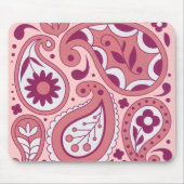 Pink Paisley Blume Mousepad (Vorne)