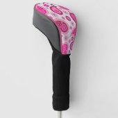 PINK PAISLEY BOHO GOLF TREIBERDECKUNG HEADCOVER (angewinkelt)