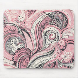 Pink Paisley Die Zuhause Studio Mousepad