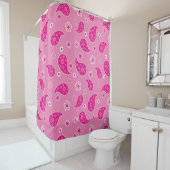 Pink Paisley Duschvorhang (Beispiel)